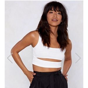Cut-Out For the Count Ribbed Crop Top
